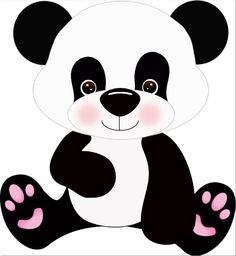 Cute panda bear clipart - ClipartFest