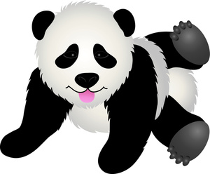 Cute Panda Bear Clipart Vector