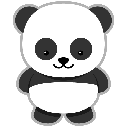 Cute Panda Bear Clipart Vecto