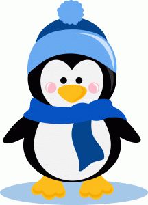 Winter penguin clipart free l