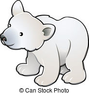 ... Cute Polar Bear Vector Illustration - A vector illustration.