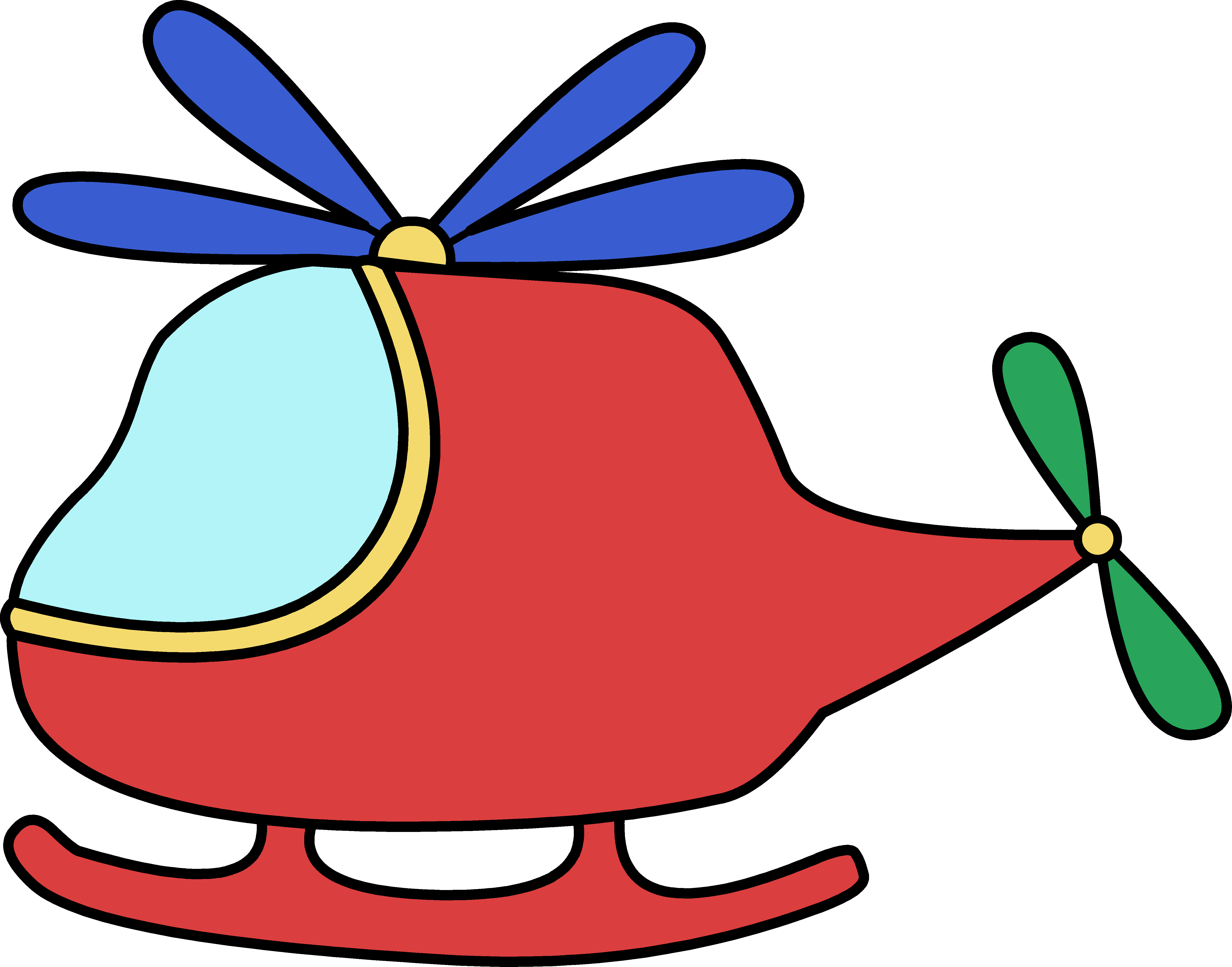 Cute Red Toy Helicopter - Fre - Toy Clip Art