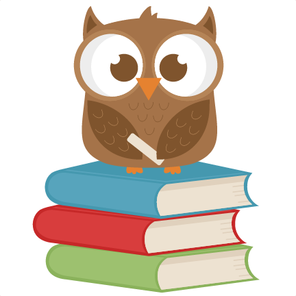 owl reading clipart
