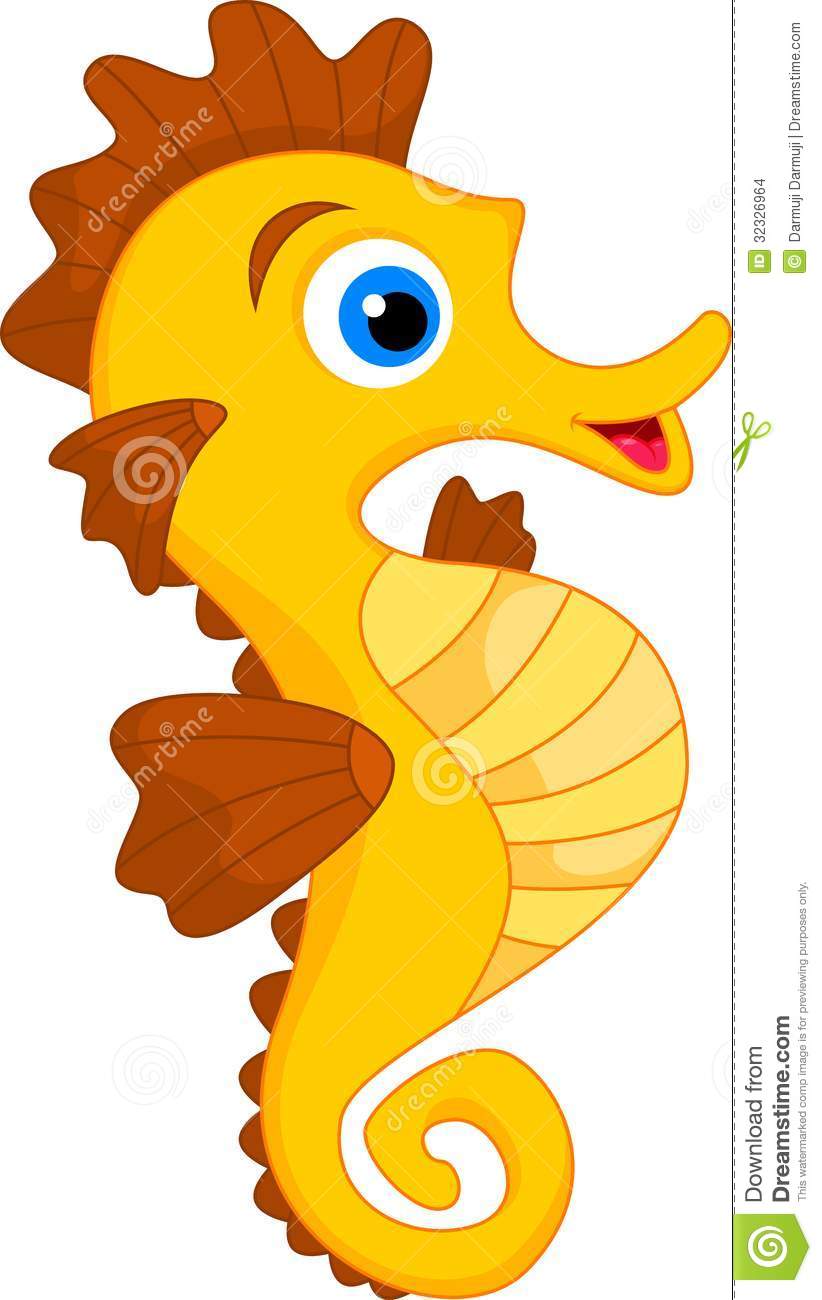 Seahorse free to use clipart