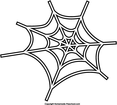 Cute spider web clipart free .