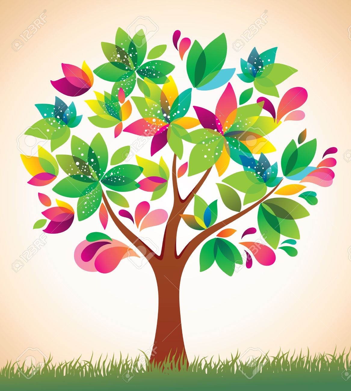 Cute Spring Tree Clip Art - Spring Tree Clipart