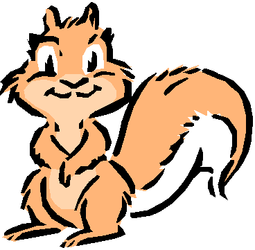 Cute Squirrel Clipart Black And White Free