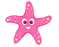 Blue starfish clip art web cl