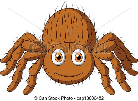... Cute tarantula spider cartoon - Vector illustration of Cute.