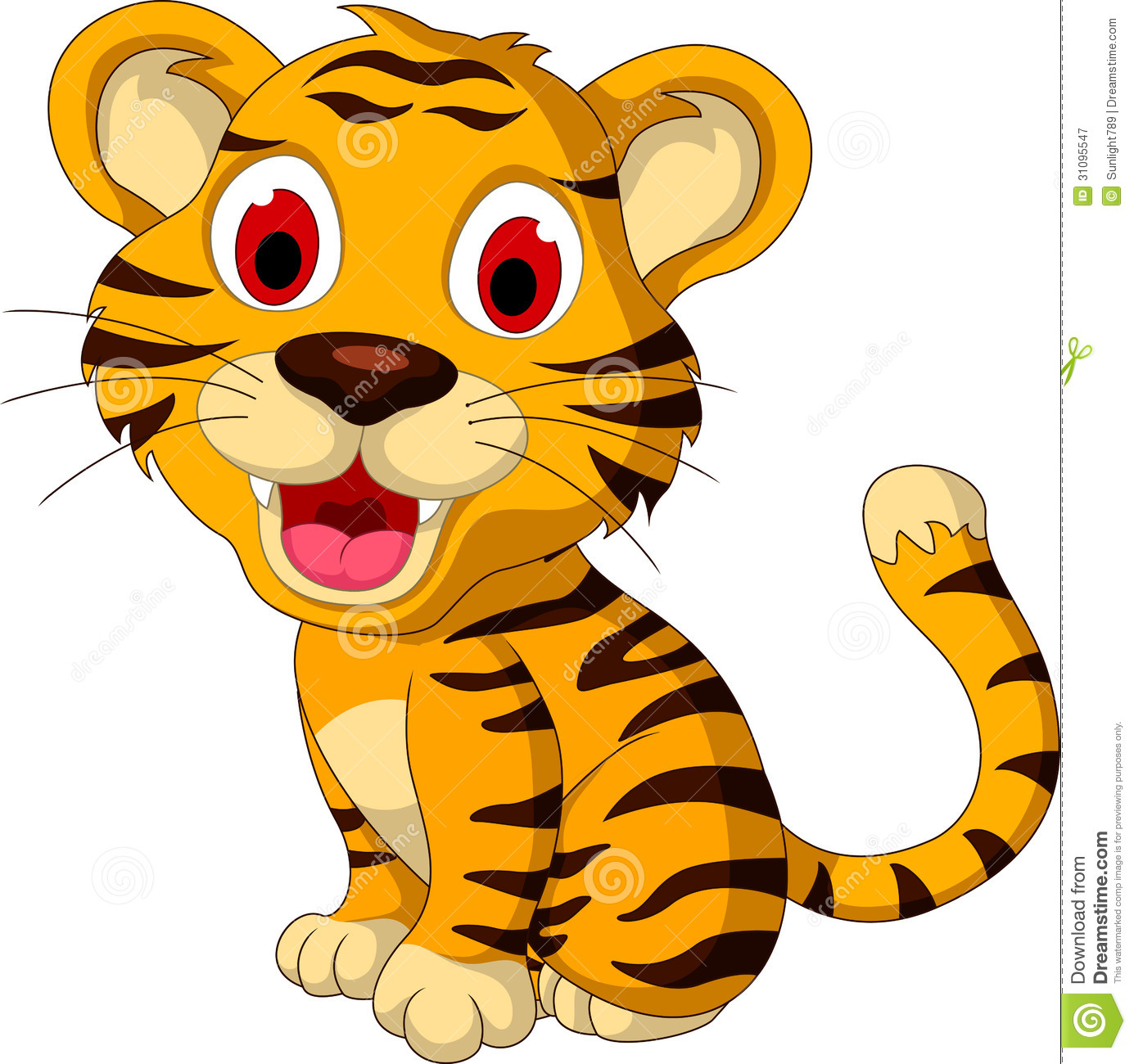 Cute Tiger Clipart - Cute Tiger Clipart