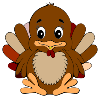 Cute Turkey Clipart Is Credit - Free Clip Art Turkey