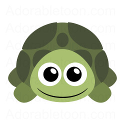 Cute turtle clipart from Adorabletoon clipartall.com