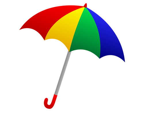 Umbrella Beach Ball Clipart -