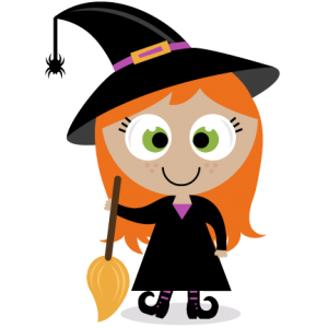 Cute Witch - Cute Halloween Clipart