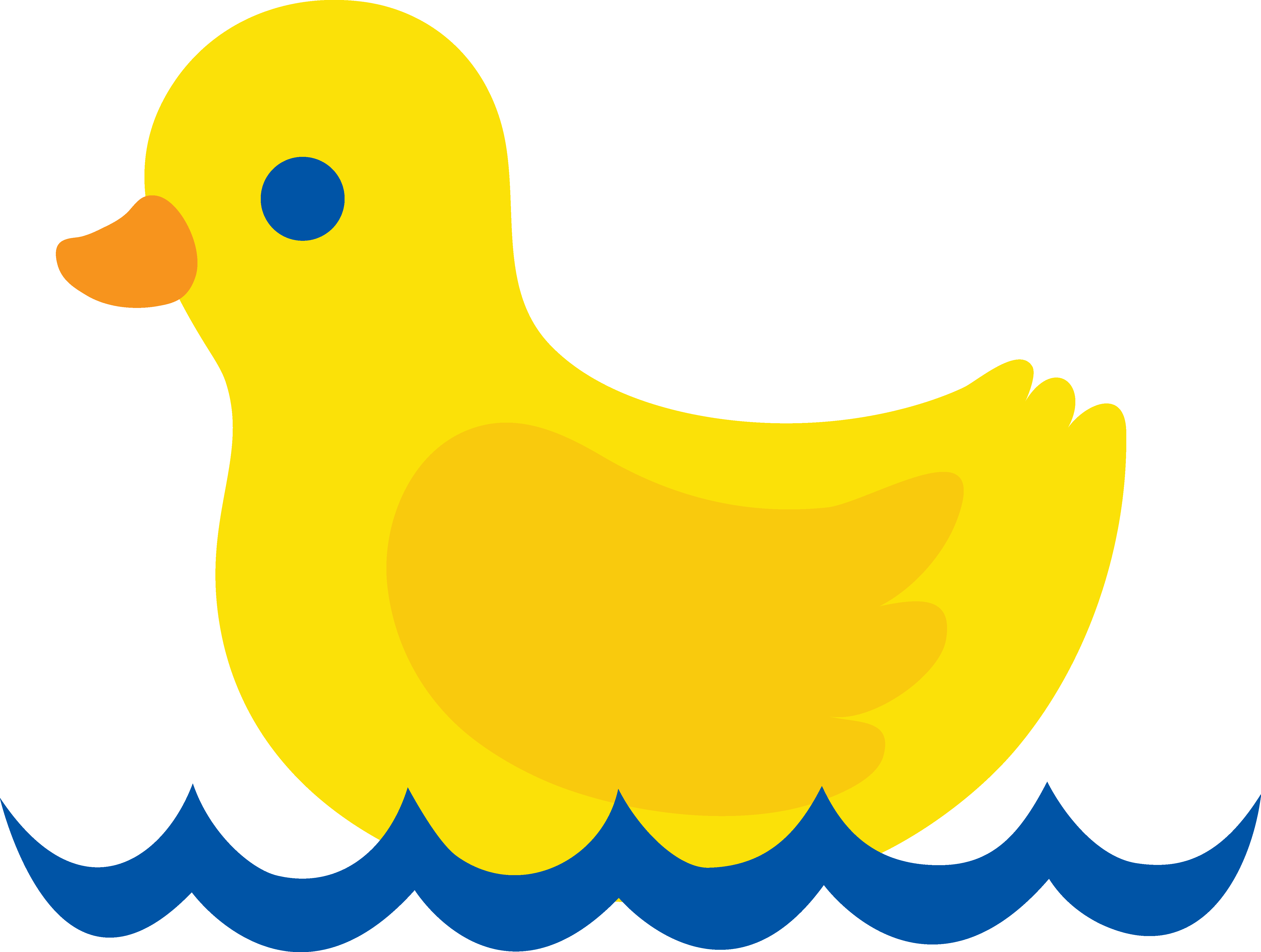 Cute Yellow Duck - Free Clip Art