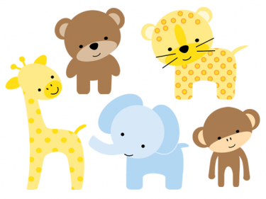 Jungle Animals Baby Digital C