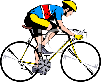 cyclist clipart