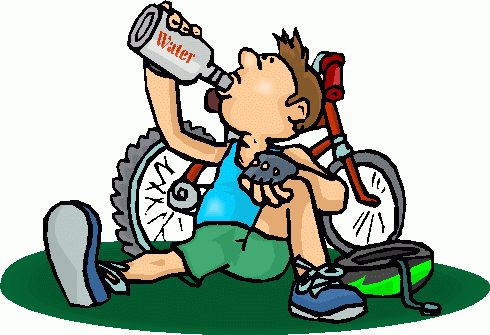 Cyclist Drinking Water Clipart Cyclist Drinking Water Clip Art