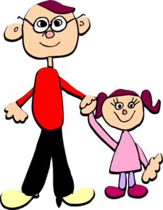 Daddy And Me Clip Art At Clke - Dad Clip Art