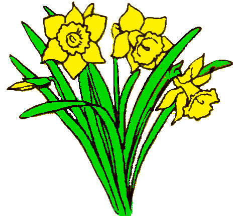 Grass With Daffodils Png Clip