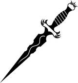 Traditional Dagger Clipart