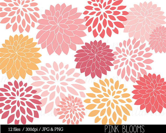 Dahlia Pink Clip Art