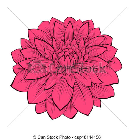 Flowers L image - vector clip