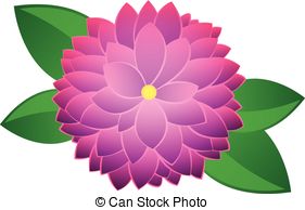 Vintage Dahlia Clipart