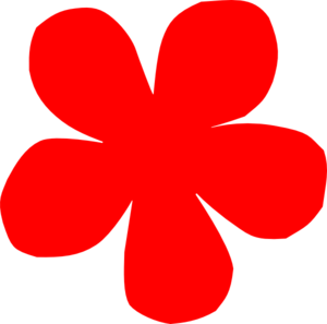 Dahlia Flower Clip Art - Red Flower Clipart
