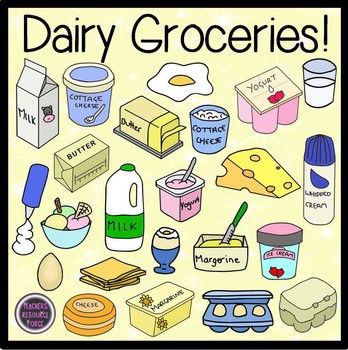 Dairy Groceries clip art