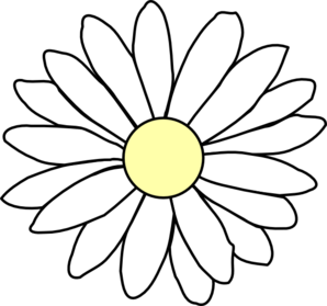 Colorful Daisy Flower Clip Ar