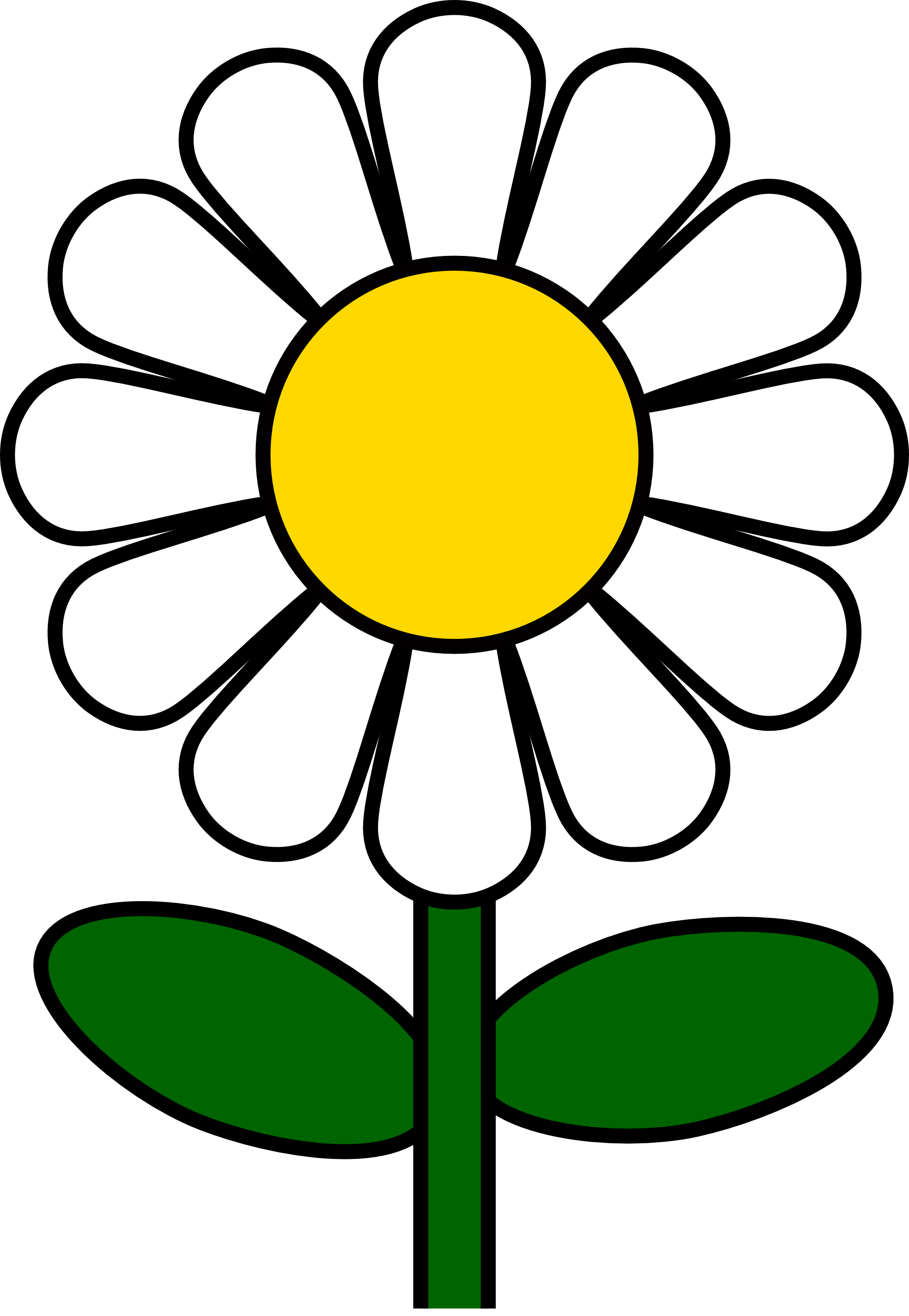 Daisy flower clip art clipart