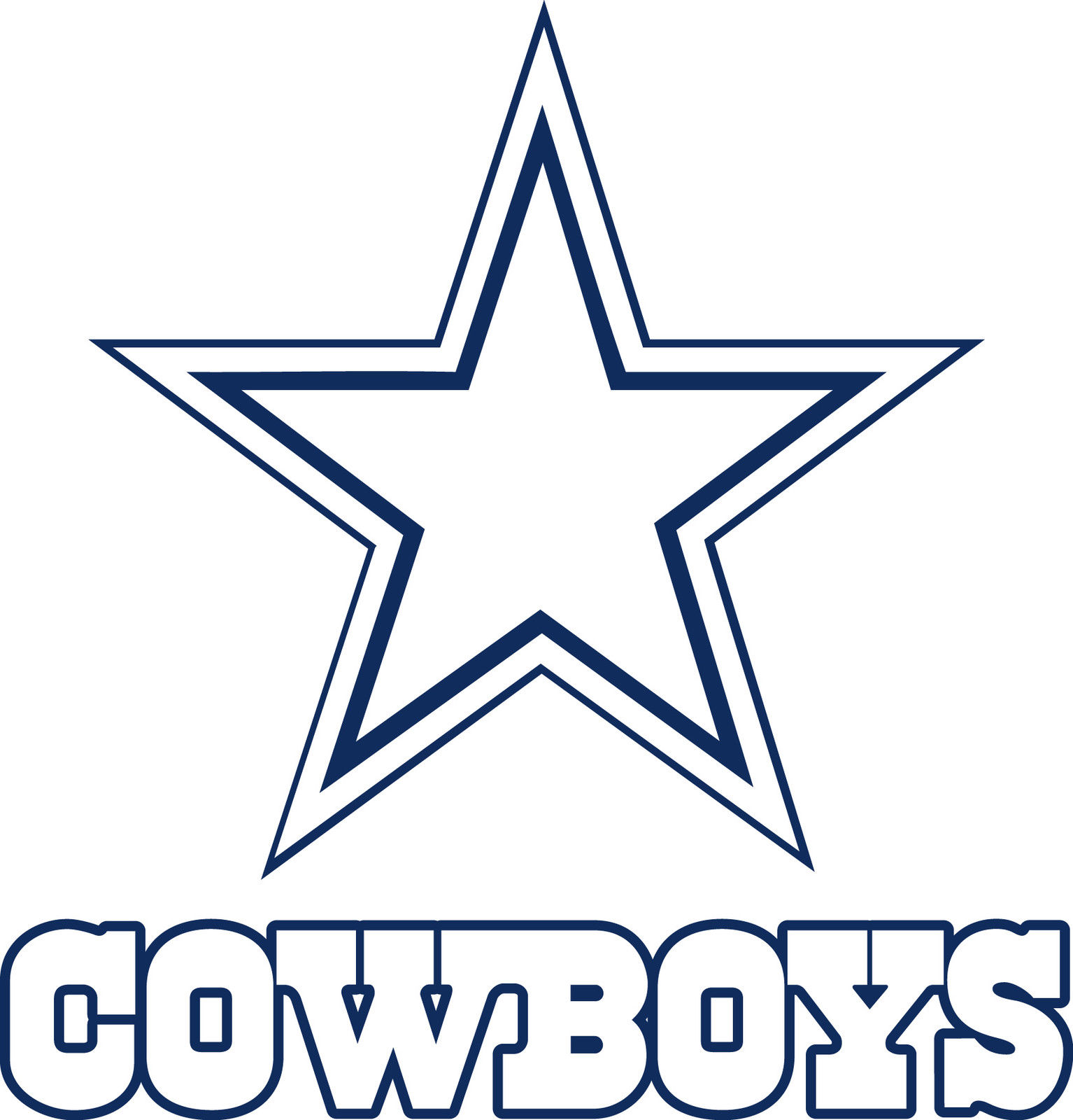 Dallas Cowboys Star Logo .