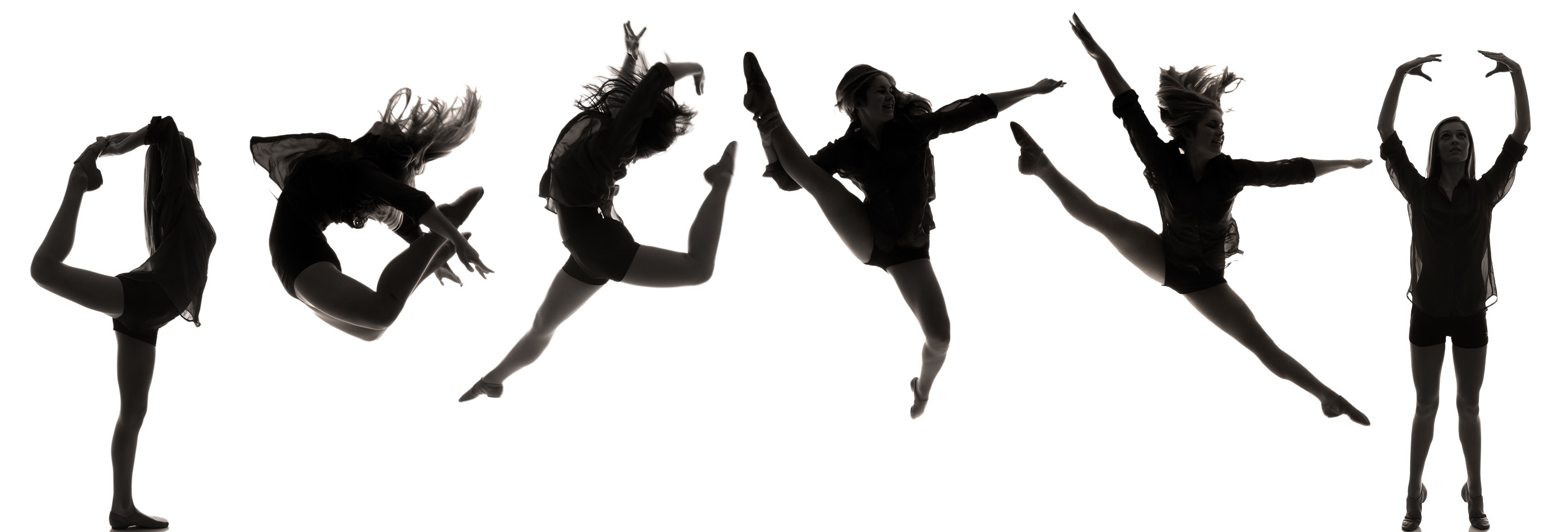 Dance team silhouette clipart - Clipart Dancers