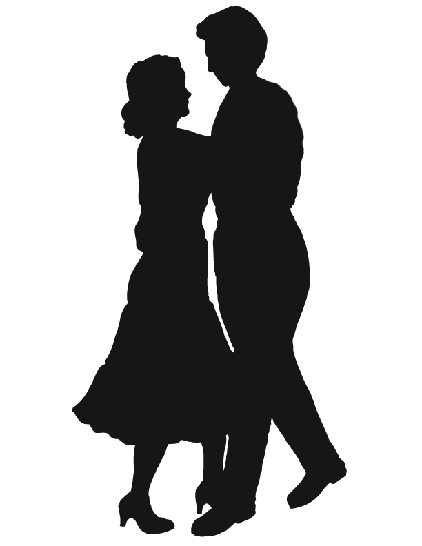 Dancing Couple Silhouette Cli - Couple Clip Art