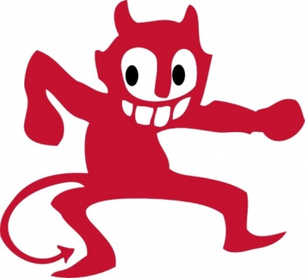Dancing Devil clip art Vector - Clipart Devil