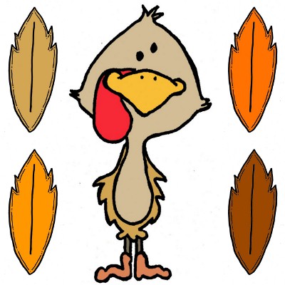 Dancing Turkey Clipart Clipar - Turkey Feathers Clipart