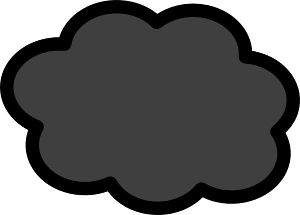 dark clipart - Storm Cloud Clipart