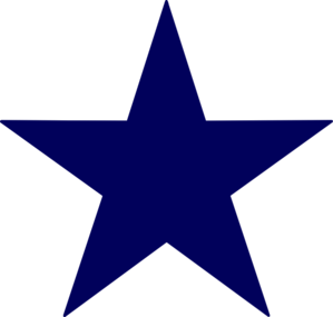 Dark Blue Star Clip Art At Cl - Blue Star Clipart