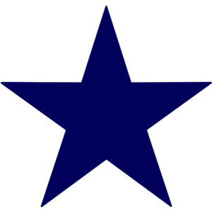 Dark Blue Star clip art - Blue Star Clipart