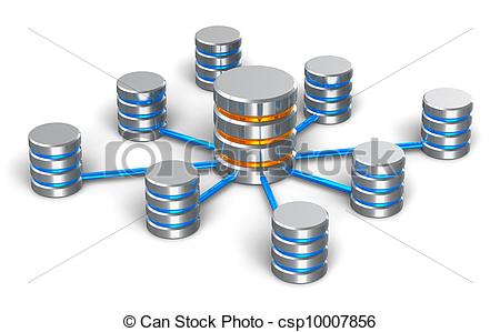 Database and networking concept - csp10007856