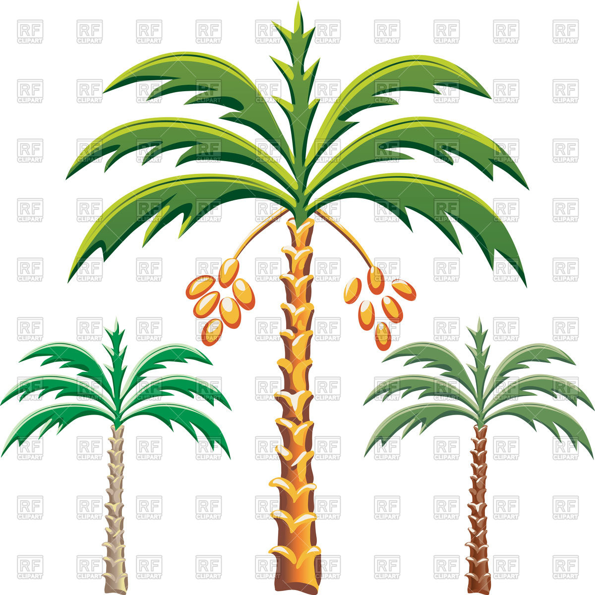 Date palm trees Vector Image u2013 Vector Illustration of Plants and Animals ©  volhakavalenkava #45315 Click to Zoom