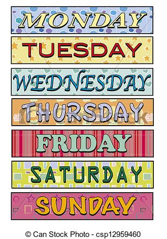 Days of the week - csp12959460