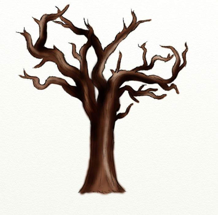 ... Dead Tree Trunk Clip Art 