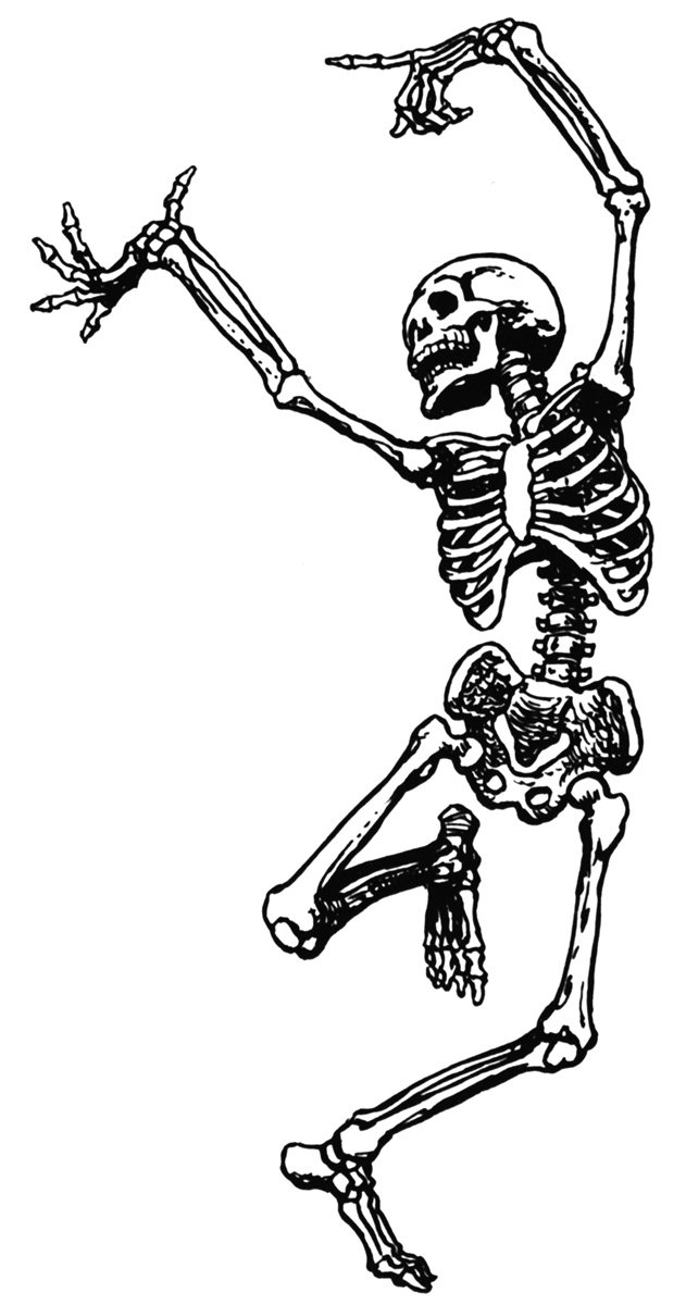 Cute Halloween Skeleton Clip 