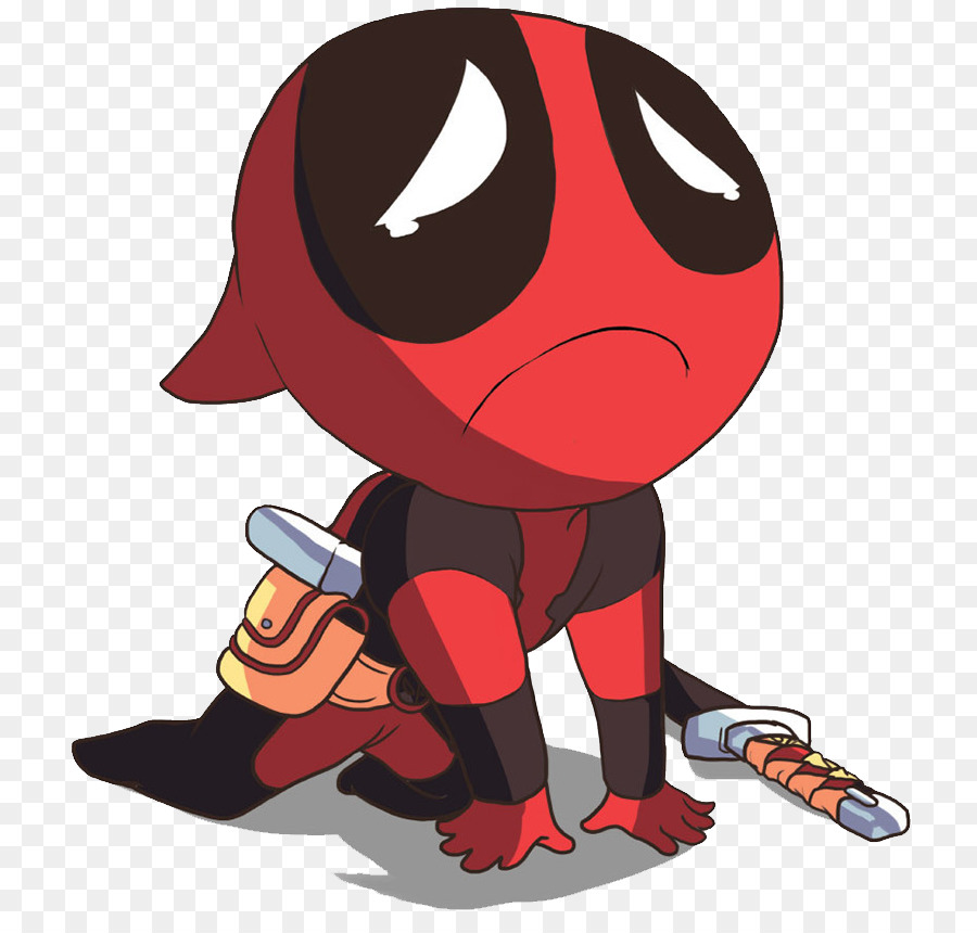 Deadpool Sadness Male Know Your Meme Chibi - Animated Deadpool Cliparts