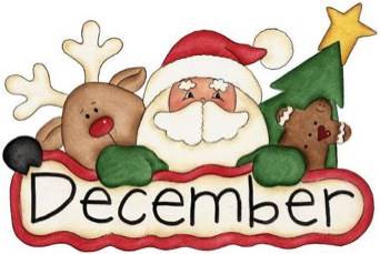 December Word Clipart Pictures