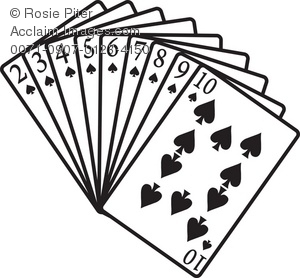 Deck Of Cards Clipart Black . - Deck Of Cards Clip Art