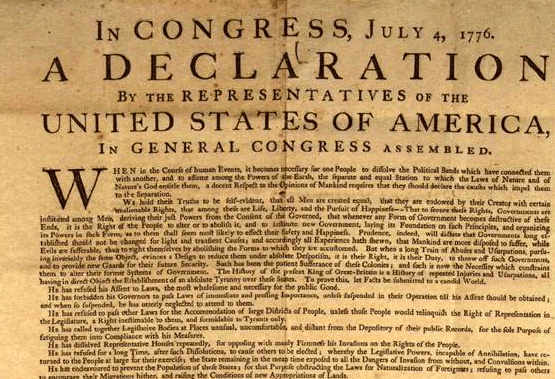 Declaration Of Independence Clipart Declaration Of Independence