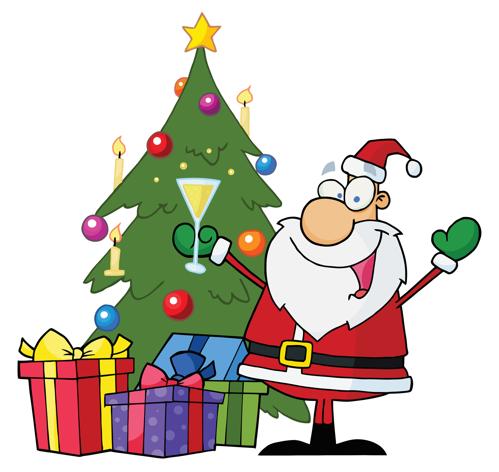 Decorated Christmas Tree Clip - Chrismas Clip Art